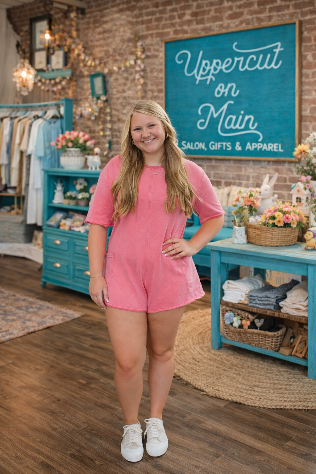 UMGEE Vintage Wash Casual Romper
