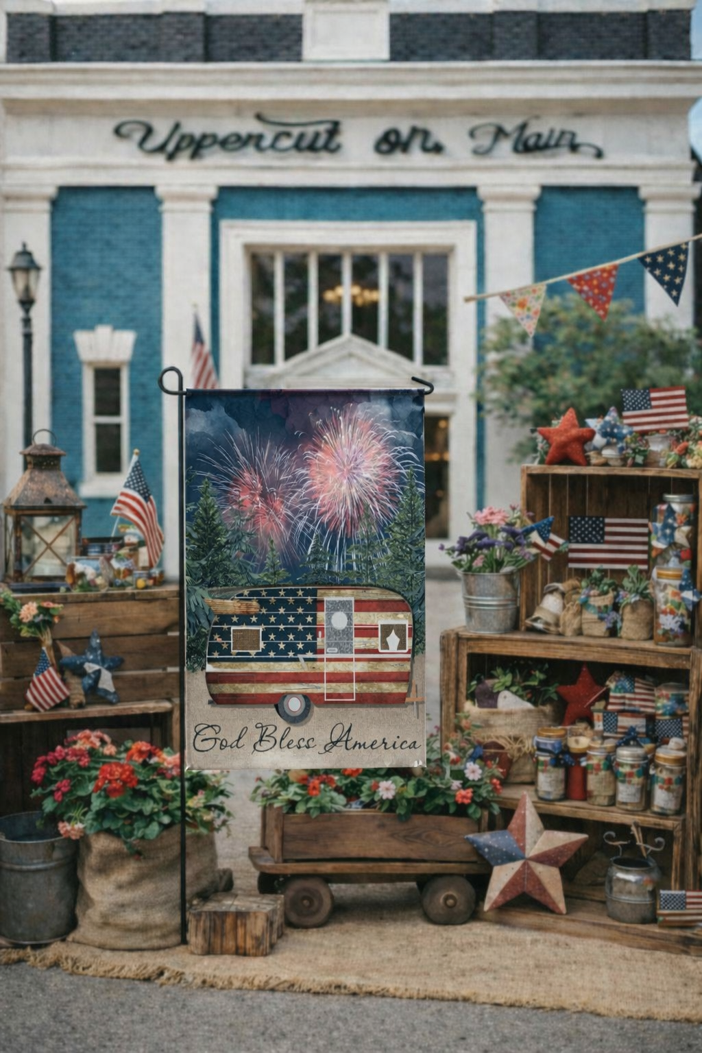 Patriotic ( GARDEN FLAGS )