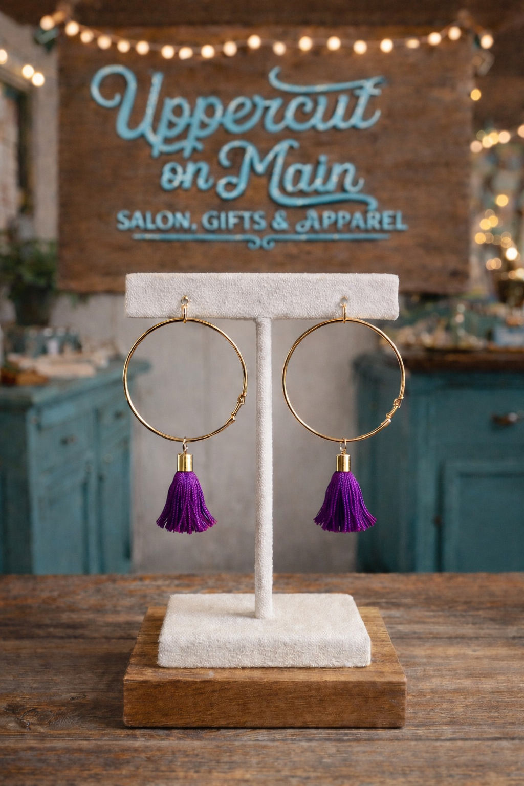 STELLA Matte Color Hoop Earrrings
