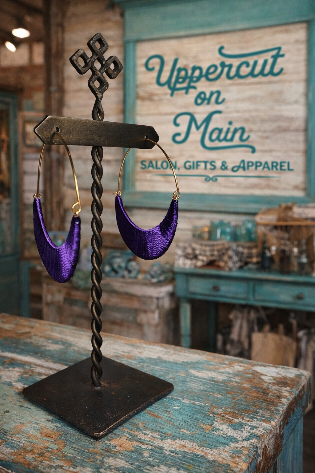STELLA ( Colored Crescent ) Earrings