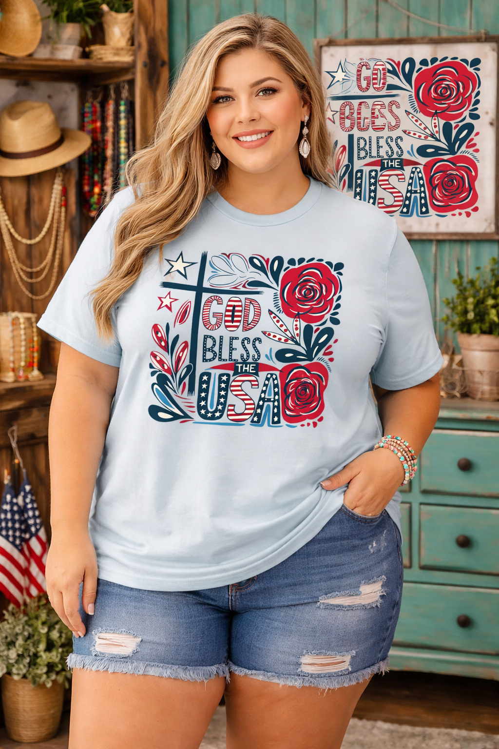 UCOM Custom ( God Bless The USA ) Shirt