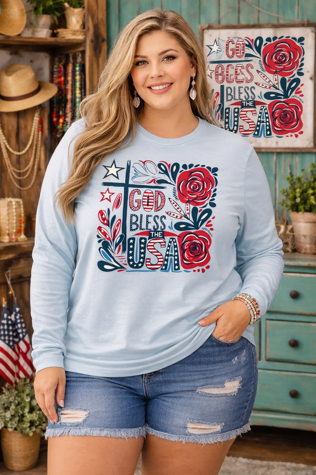 UCOM Custom ( God Bless The USA ) Shirt