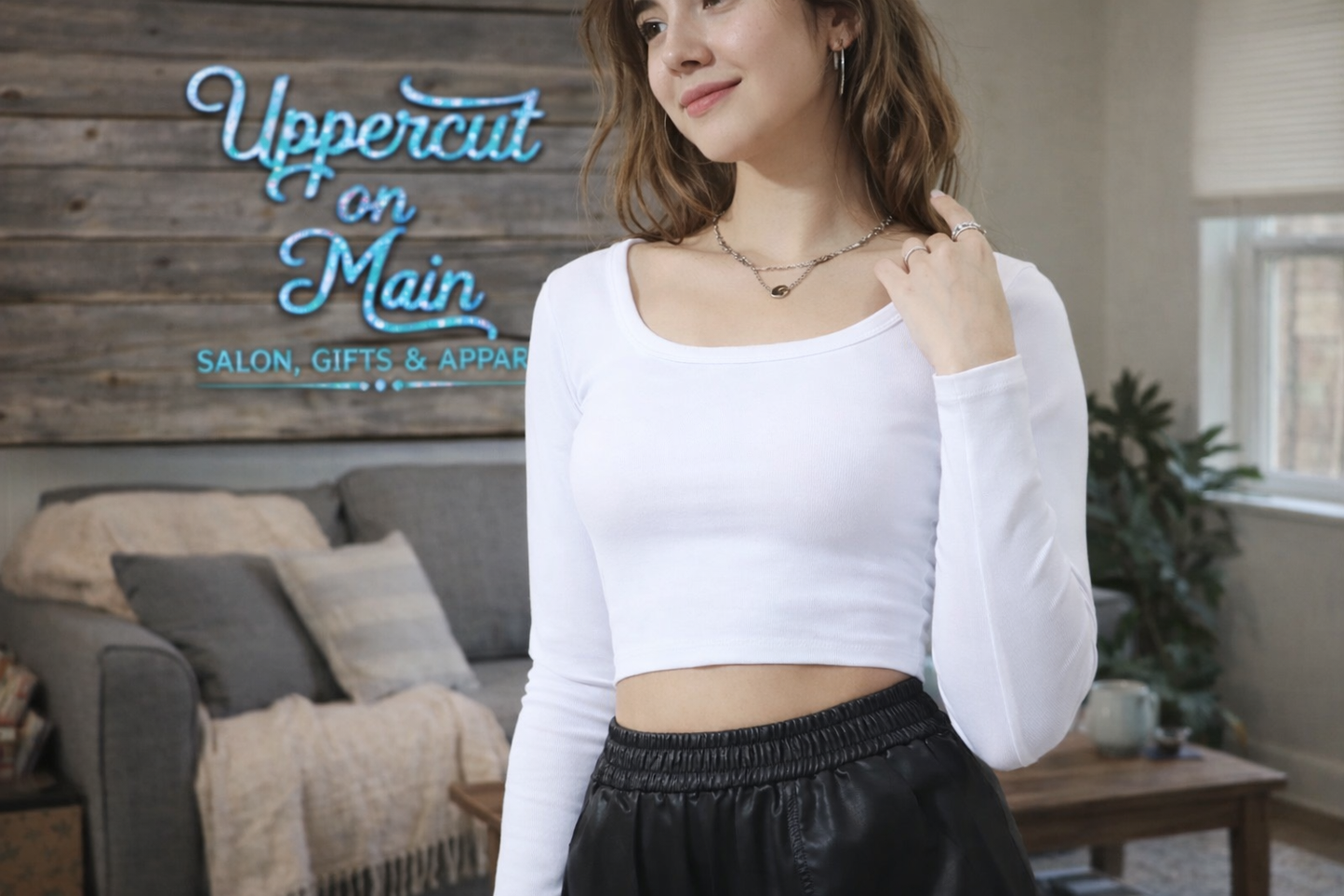 Round Neck Long Sleeve Top