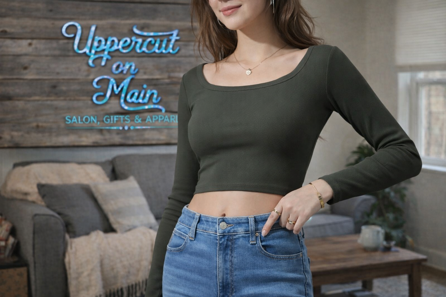 Round Neck Long Sleeve Top