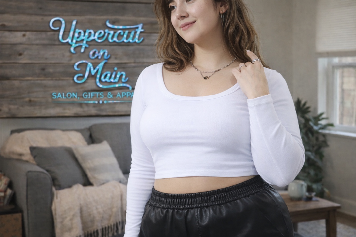 Round Neck Long Sleeve Top