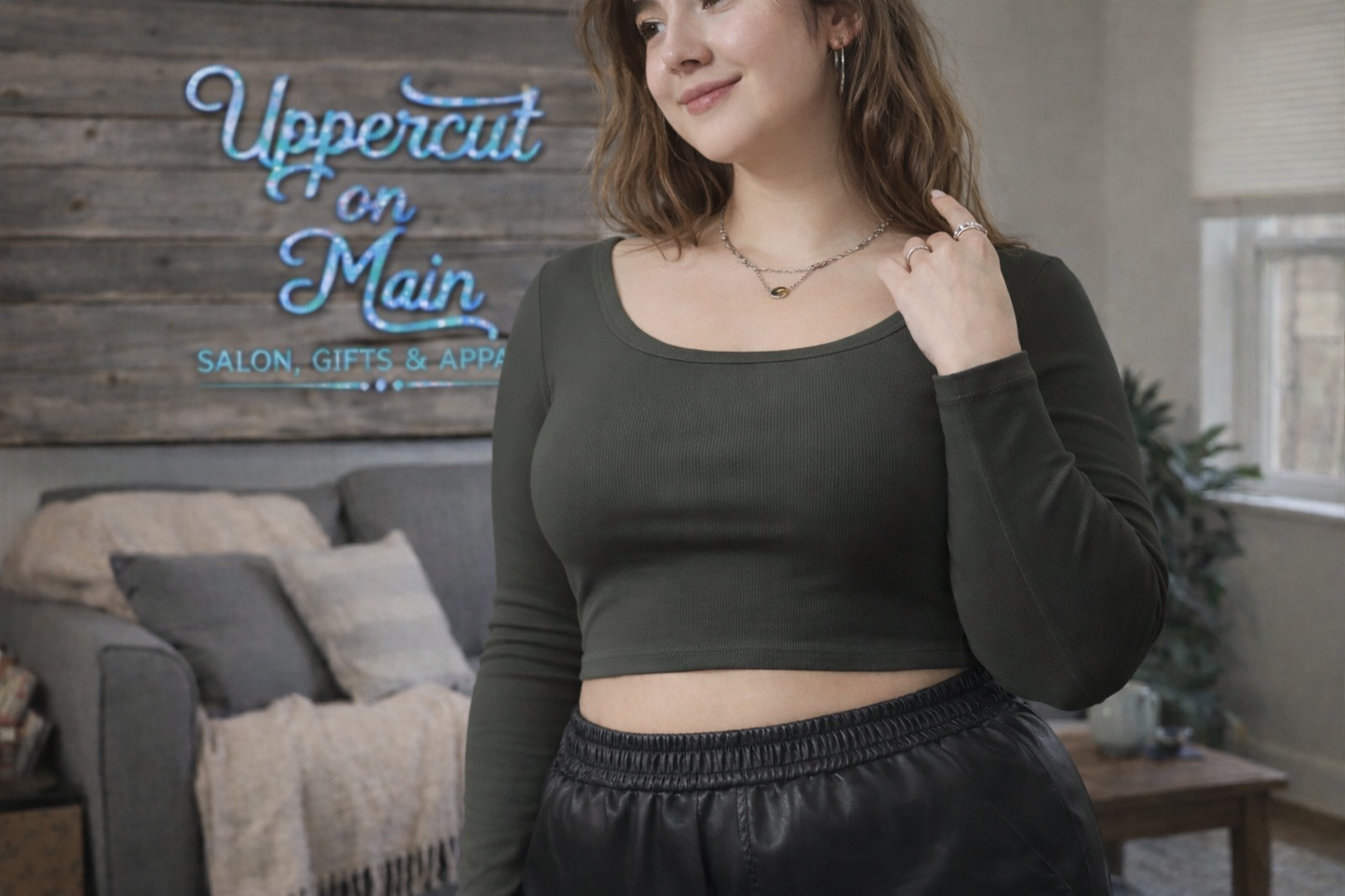 Round Neck Long Sleeve Top