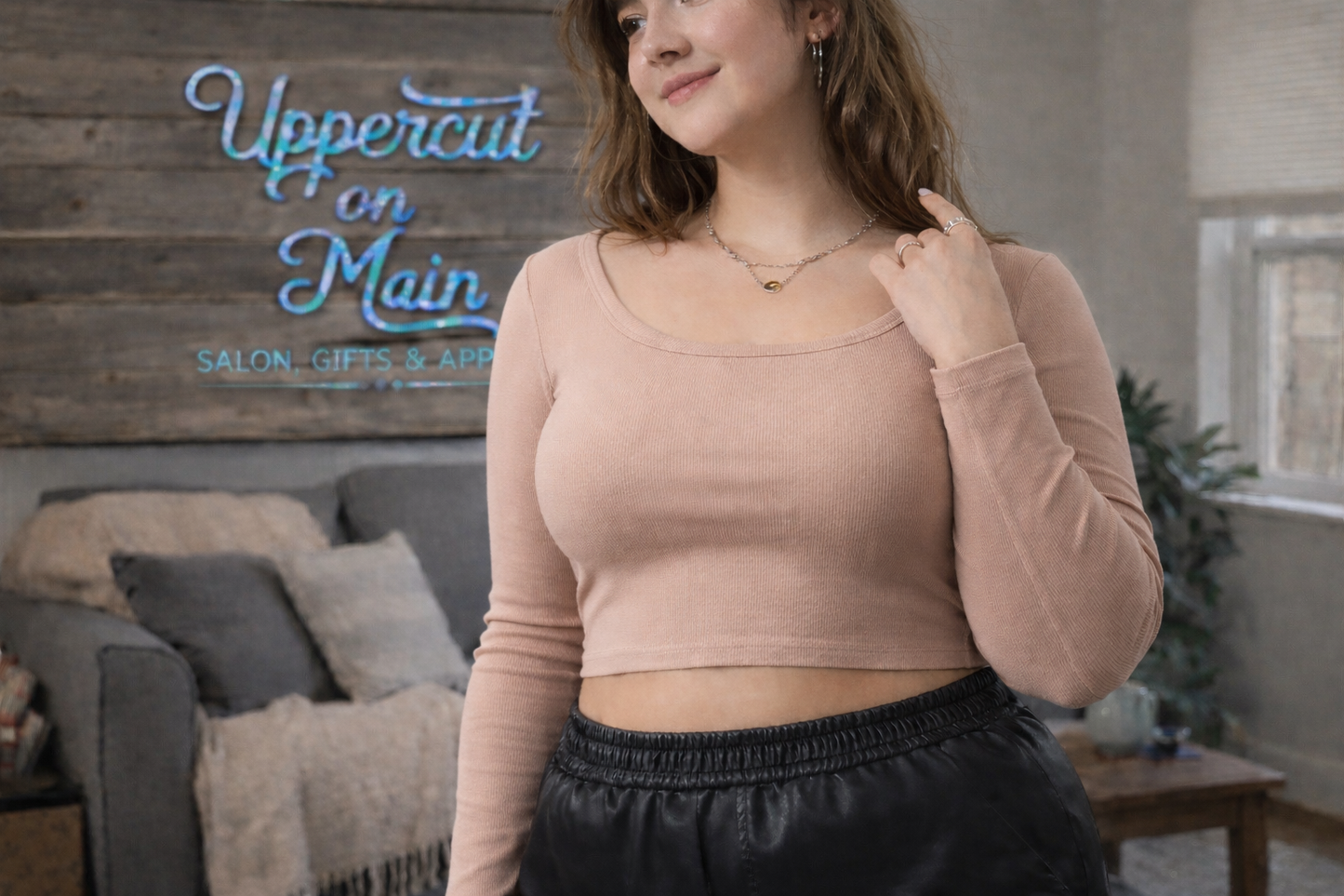 Round Neck Long Sleeve Top
