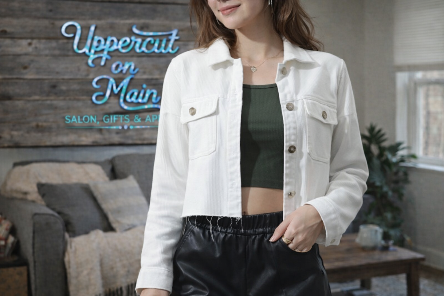 Ribbed Casual Shacket