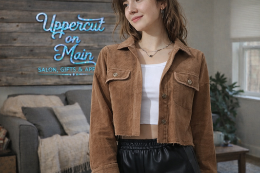 Ribbed Casual Shacket