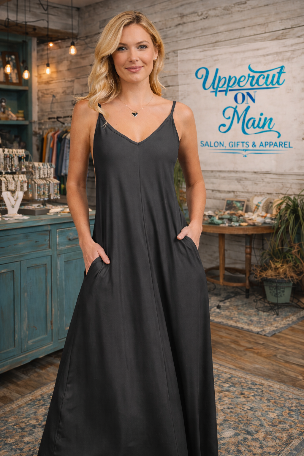 Spaghetti Strap Maxi Dress