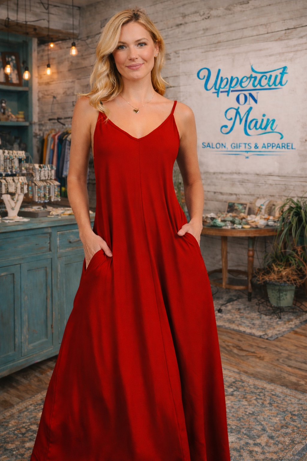 Spaghetti Strap Maxi Dress