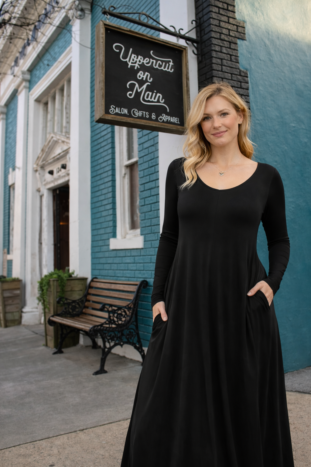 Black Loose Maxi Dress