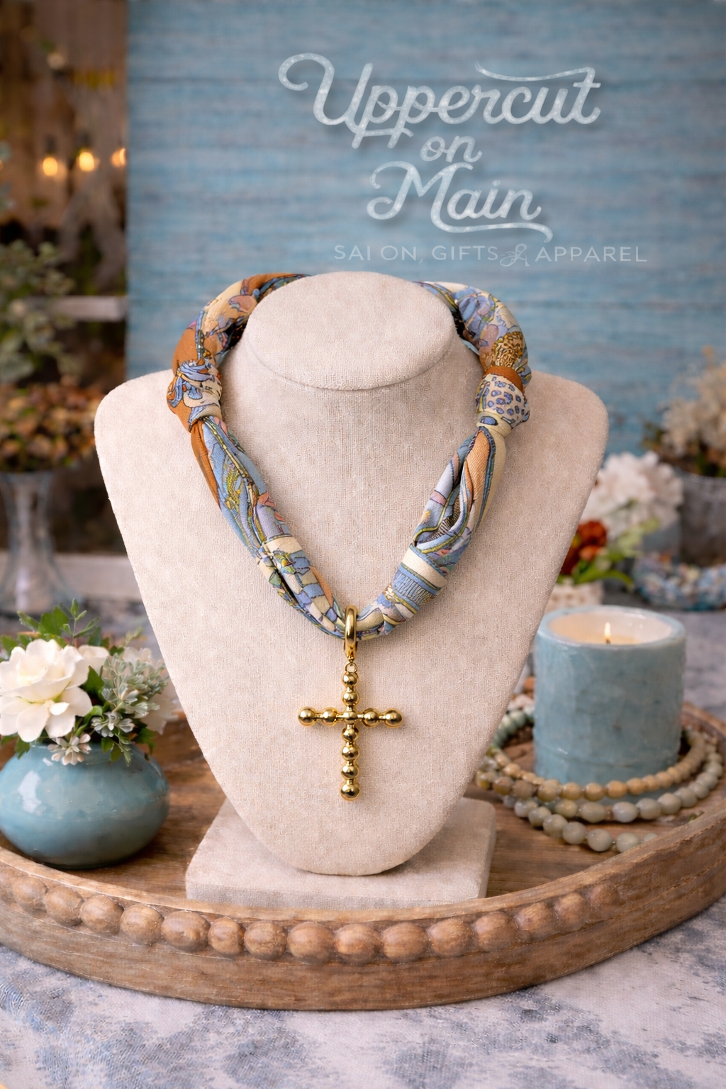 CANVAS STYLE Scarf Necklace