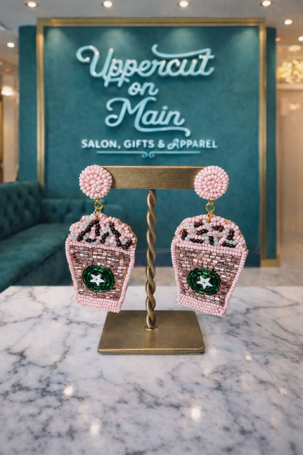 STELLA Beaded Cup Earrings