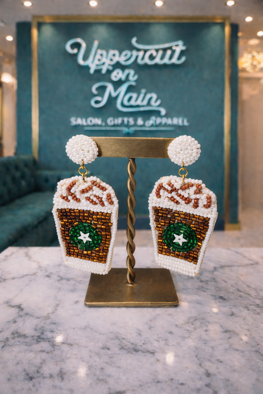 STELLA Beaded Cup Earrings