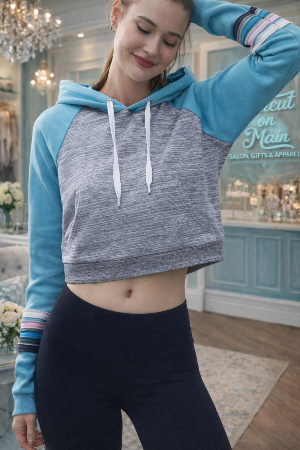 Lightweight Cropped Hoodie