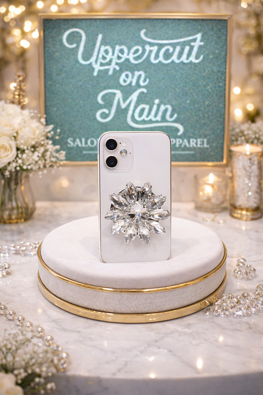 Crystal Flower Pop Socket