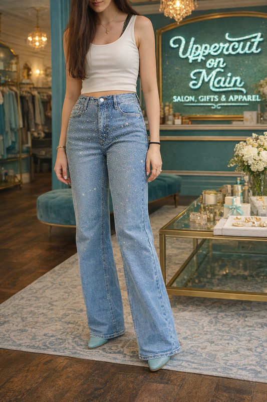 VIBRANT Rhinestone Jeans