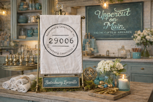 Stamped BATESBURG LEESVILLE Towel