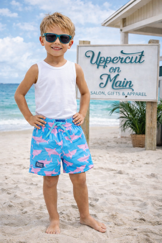 T&H PINK SHARKS Swimming Trunks