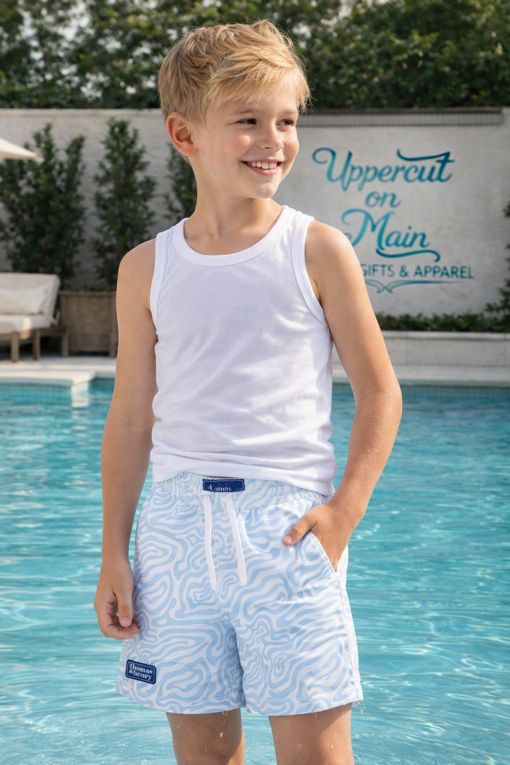 T&H WAVES Swimming Trunks