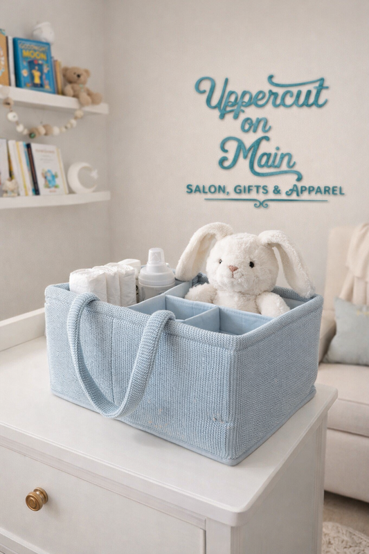 BLUE Knitted Nursery Caddy