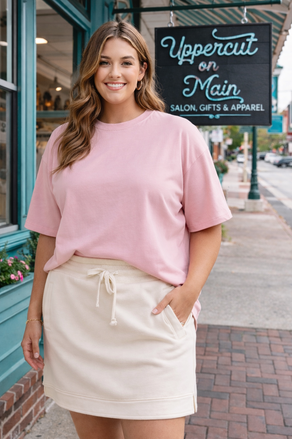 ROYCE Fleece Skort IVORY