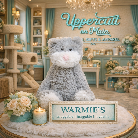 WARMIES GREY CAT