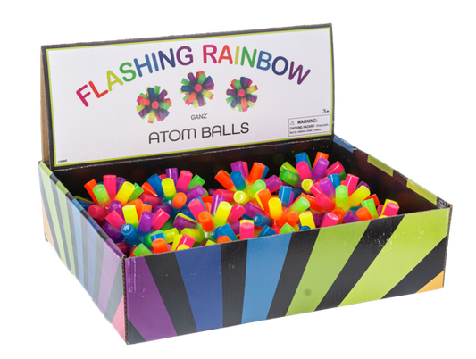 Flashing Rainbow Atom Balls