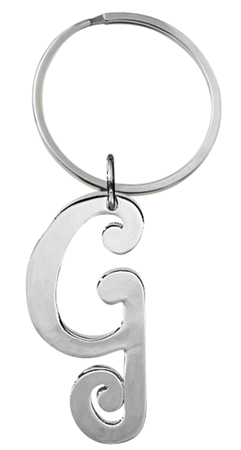 GANZ Initial Keychain