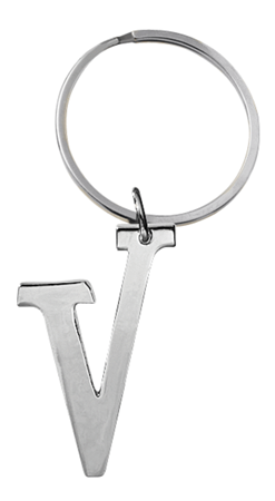GANZ Initial Keychain