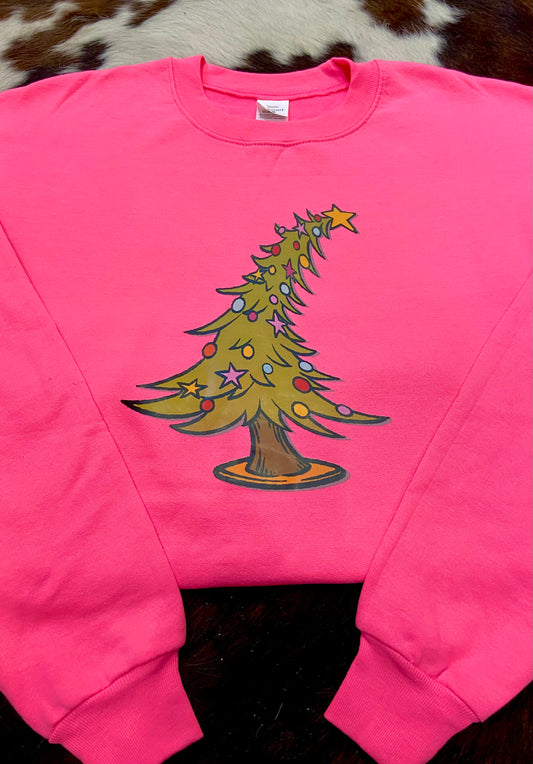 Grinch Tree Crew Neck
