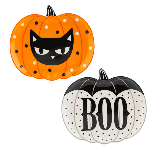 GANZ Spooky Tidbit Plates