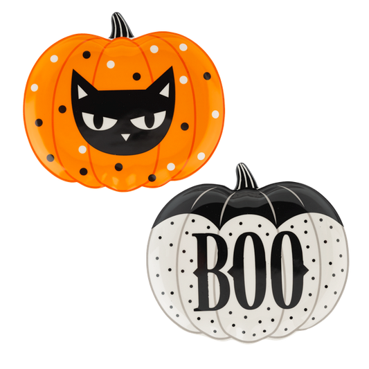 GANZ Spooky Tidbit Plates