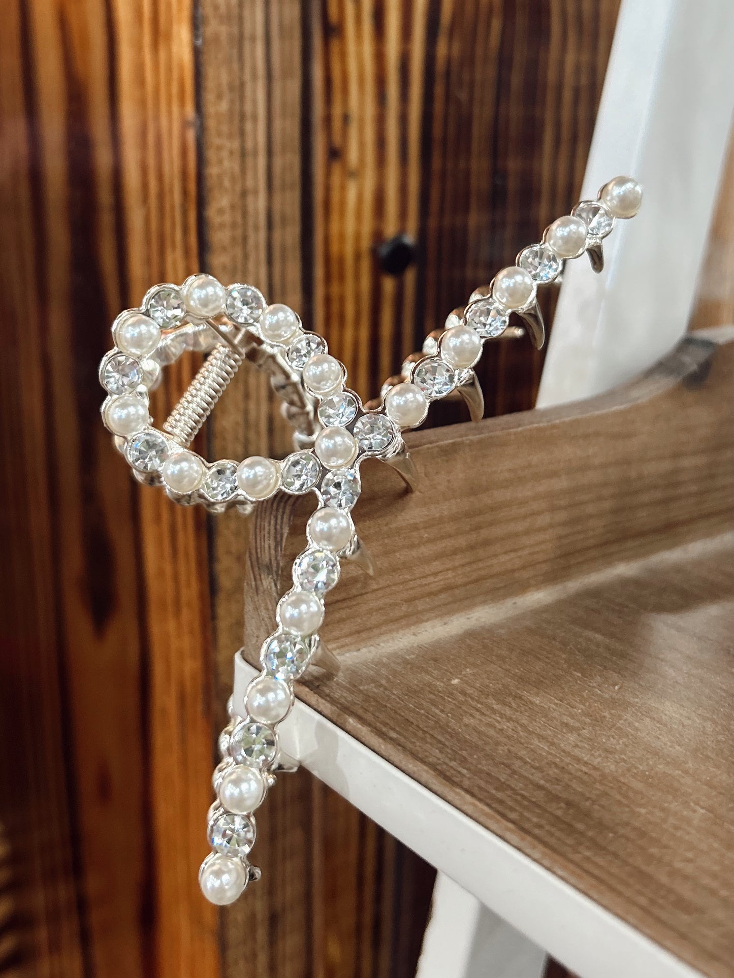 Gold Rhinestone Claw Clip