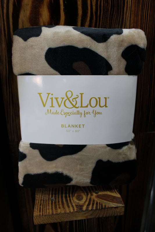VIV & LOU Leopard Blanket