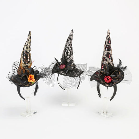 Sequin Animal Print Witch Hat