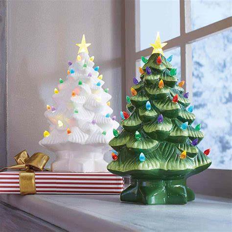 Light up Mini Ceramic Christmas Tree