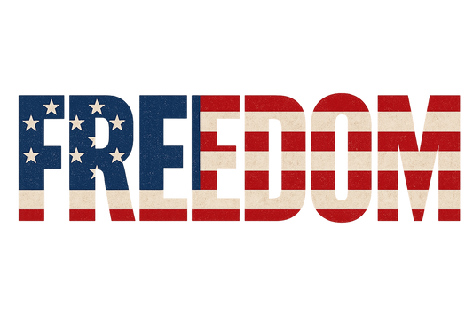 American Flag Freedom Custom Sticker
