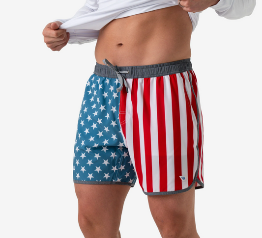 BURLEBO Adult American Swim Trunk