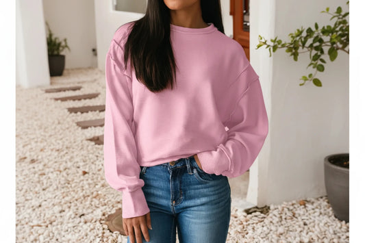 Ribbed Baggy Pullover