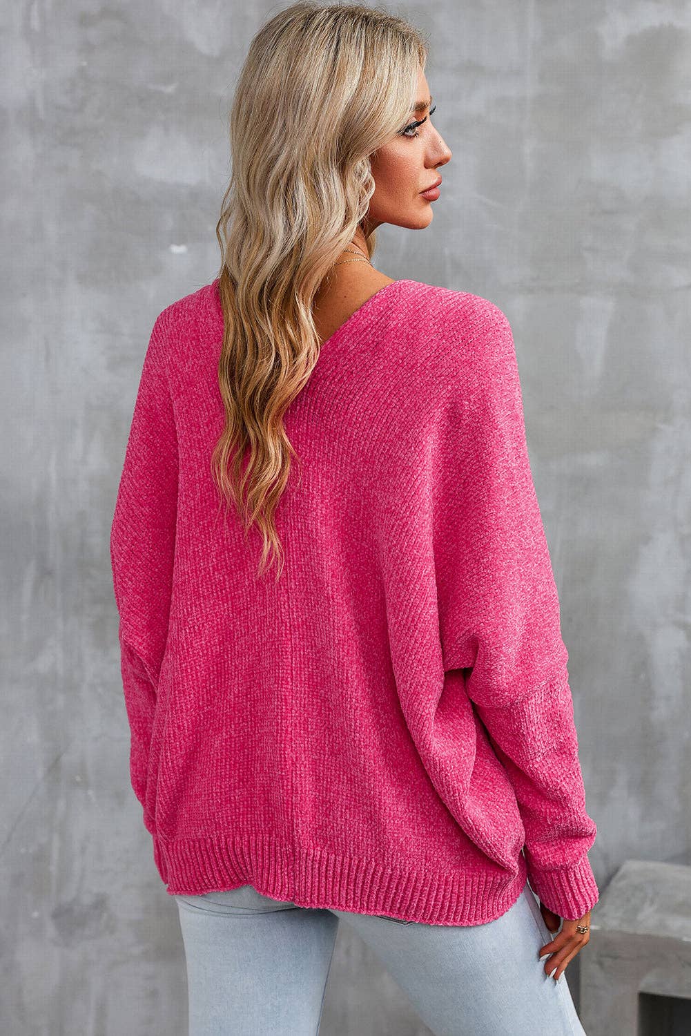Rose (Pink) Button Front Sweater