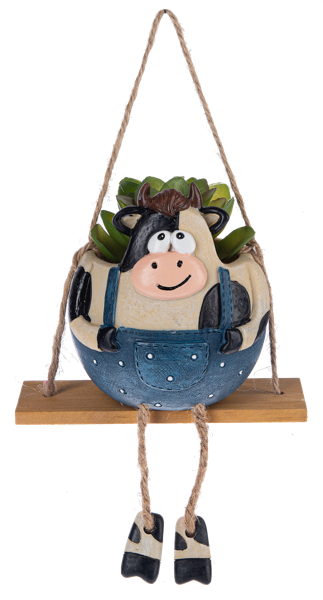 Farm Animal Swinging Planters