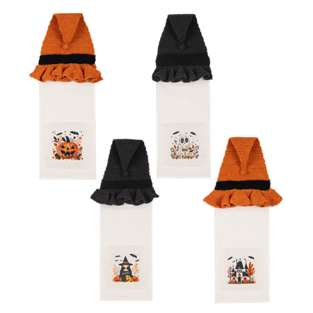 GANZ Spooky Crochet Tea Towel