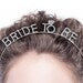 Rhinestone Bride To Be Headband