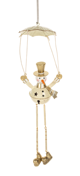 GANZ Santa Parachuting Ornaments