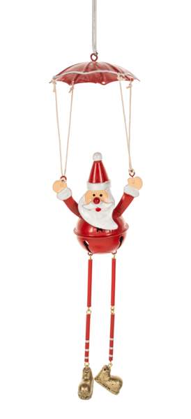 GANZ Santa Parachuting Ornaments