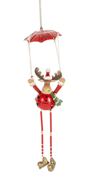 GANZ Santa Parachuting Ornaments