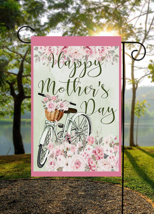Mothers Day Bicycle Garden Flag