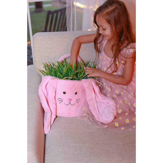 PLUSH EASTER BUNNY BASKET